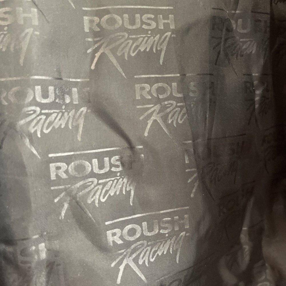 VINTAGE XXL Black Red And Blue Rubbermaid NASCAR Jacket Rousch Racing Exclusive - Picture 11 of 12